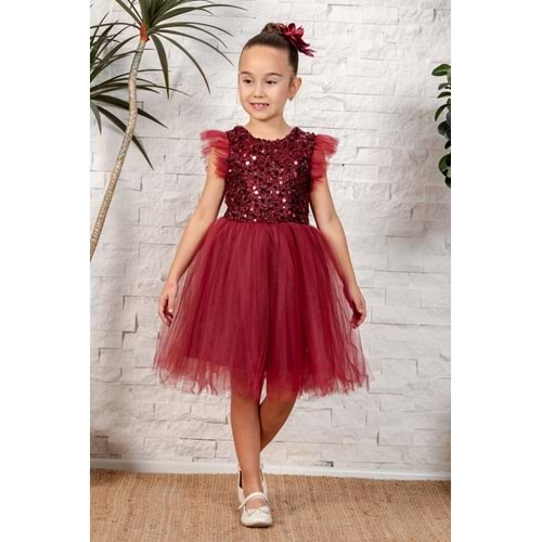 Tüllü Kız Çocuk KPL Elbise MNK0526