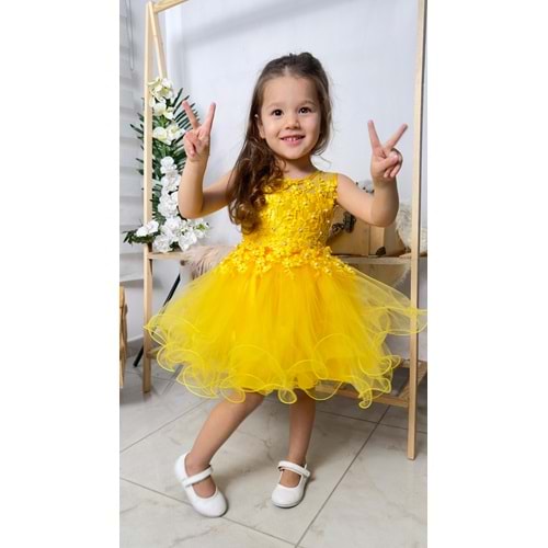 İncili Kız Çocuk Daisy Elbise MNK0585