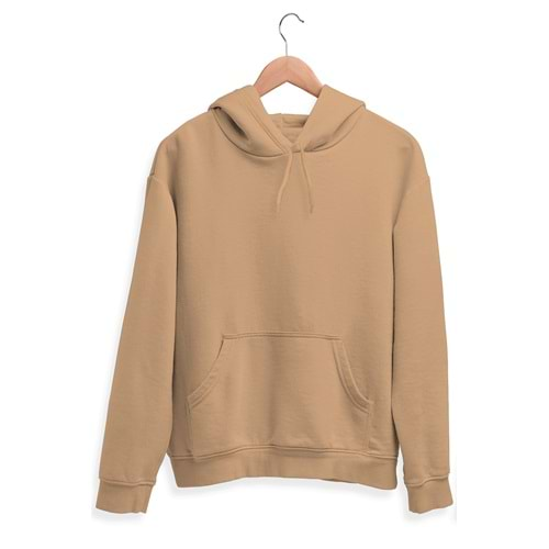 Erkek Sweatshirt Pamuklu Standart Fit Normal Kesim İçi Polarlı 2 İplik Kapüşonlu