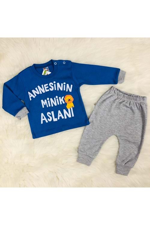 Annesinin Minik Aslanı 3 Ay Erkek Bebek Takım