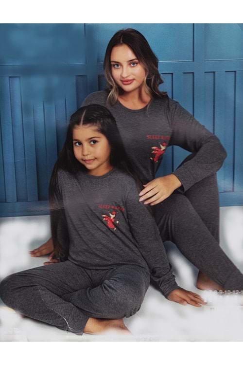 Kız Çocuk Penye Pijama Takım M00680
