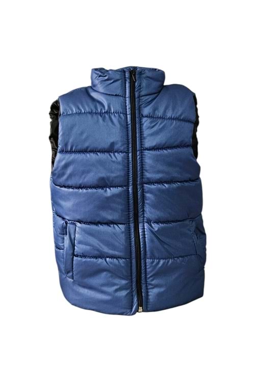 Erkek Çocuk Kapüşonsuz Cepli Trend Şişme Yelek M00708