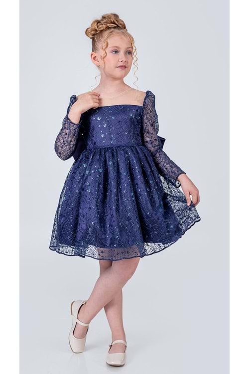 Ruche Lipa Kız Çocuk Abiye M00783