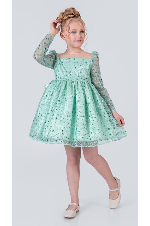 Ruche Lipa Kız Çocuk Abiye M00783