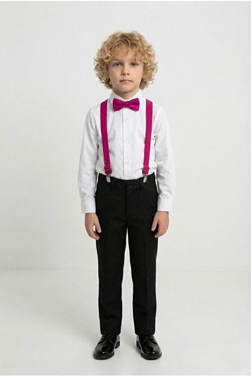 Beyaz Gömlekli Erkek Çocuk Takım M00787