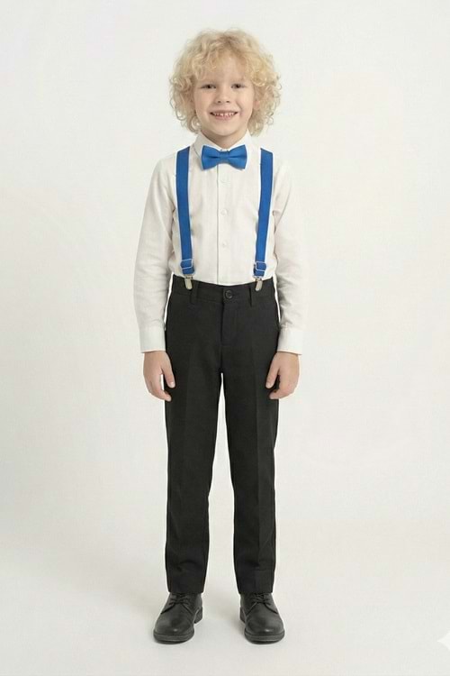 Beyaz Gömlekli Erkek Çocuk Takım M00787