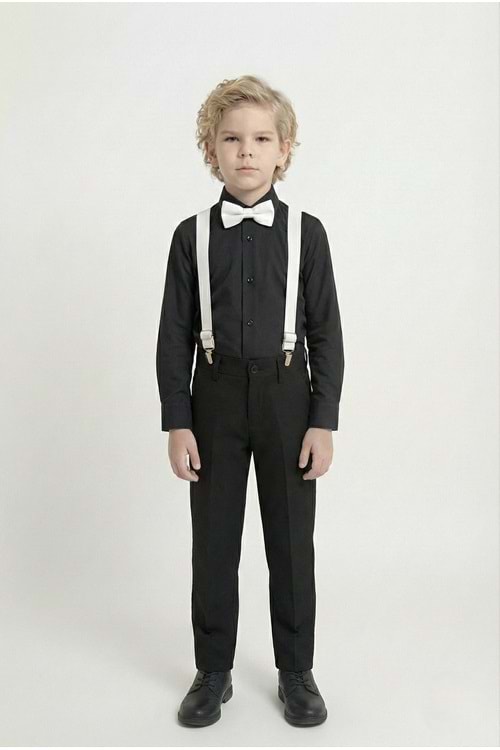 Renkli Gömlekli Erkek Çocuk Takım M00788