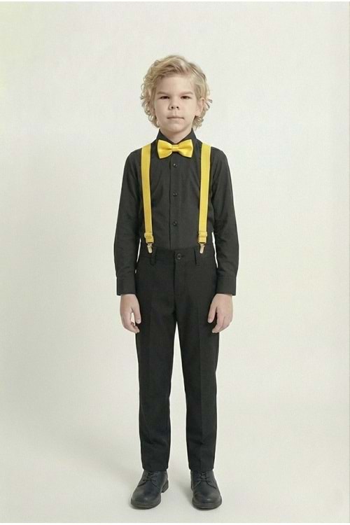 Renkli Gömlekli Erkek Çocuk Takım M00788