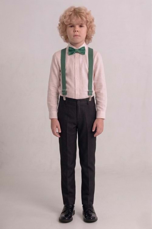 Renkli Gömlekli Erkek Çocuk Takım M00788