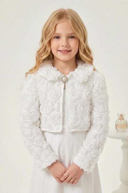 Luvia Lase Detay Kız Çocuk Bolero M00812