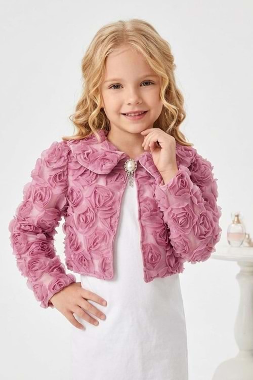 Luvia Lase Detay Kız Çocuk Bolero M00812