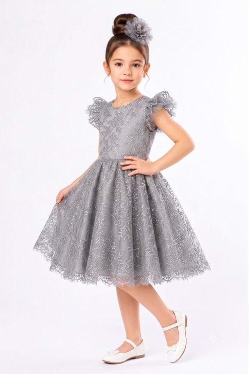 Floare Kız Çocuk Abiye Elbise M00850