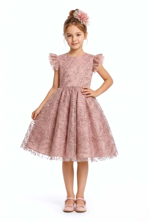 Floare Kız Çocuk Abiye Elbise M00850