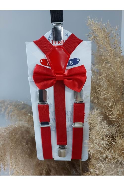 Çocuk Bayramlık Askı Papyon Takım Mnk0326