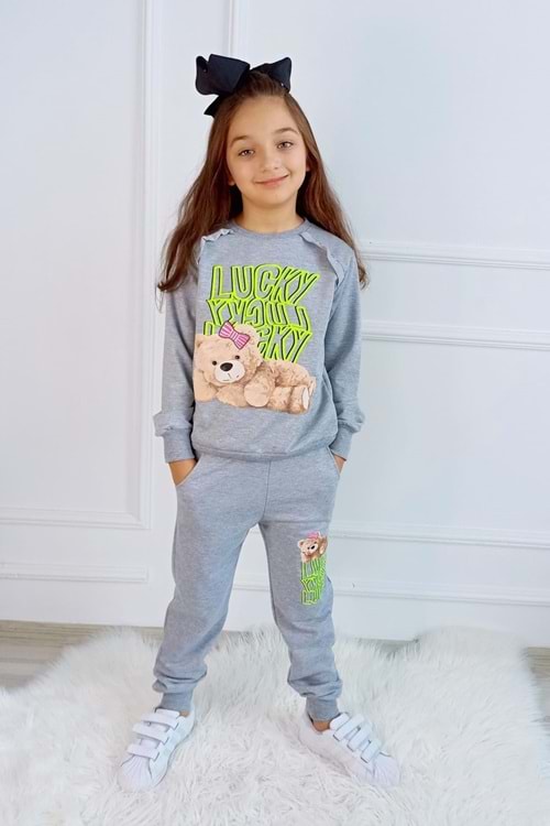 Lucky Ayıcık Mevsimlik Kız Eşofman MNK0444