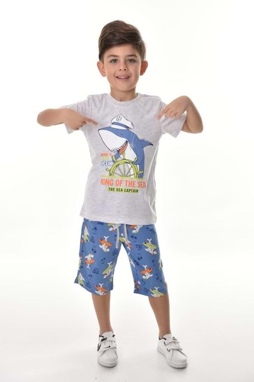 Captain Shark Erkek Çocuk Şortlu Takım MNK0493