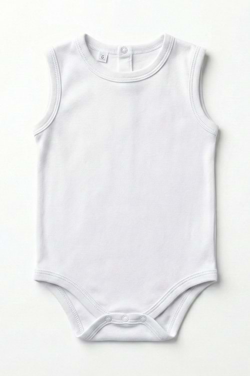 Bebek Çıtçıtlı Kolsuz Zıbın Badi MNK0527