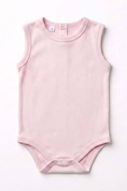 Bebek Çıtçıtlı Kolsuz Zıbın Badi MNK0527