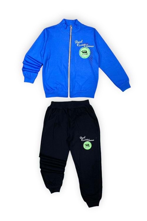 Fermuarlı İkiiplik Çocuk Eşofman Takım MNK0554