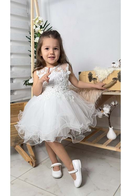 İncili Kız Çocuk Daisy Elbise MNK0585