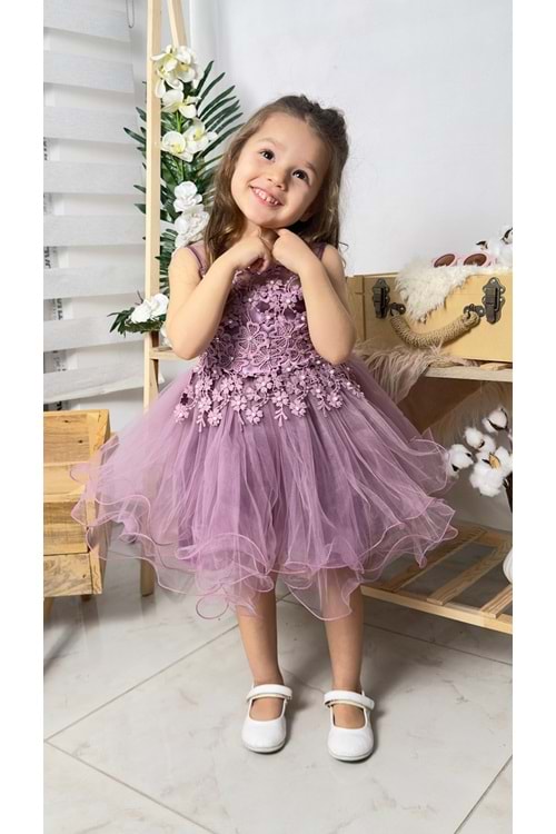 İncili Kız Çocuk Daisy Elbise MNK0585