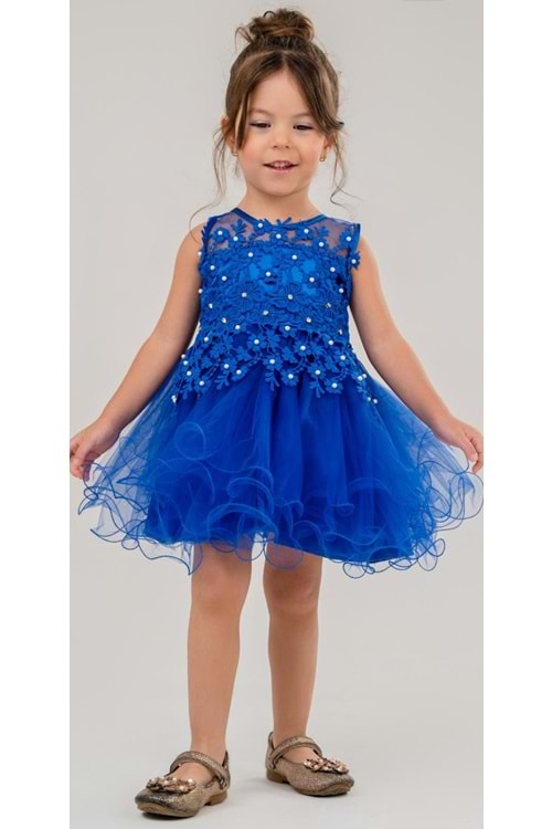 İncili Kız Çocuk Daisy Elbise MNK0585