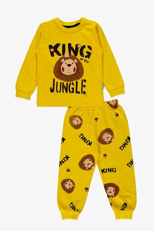 Baskılı İkiiplik Erkek Pijama Takım MNK0603