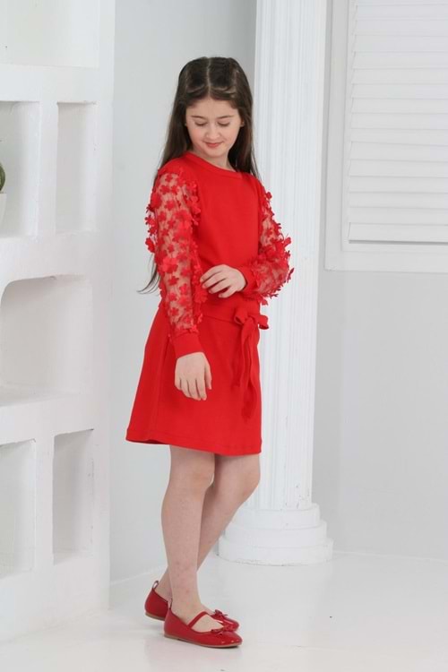 Kız Çocuk Daisy Krep Elbise MNK0606