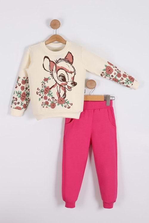 Ceylan Motif Kız Çocuk Eşofman MNK0621