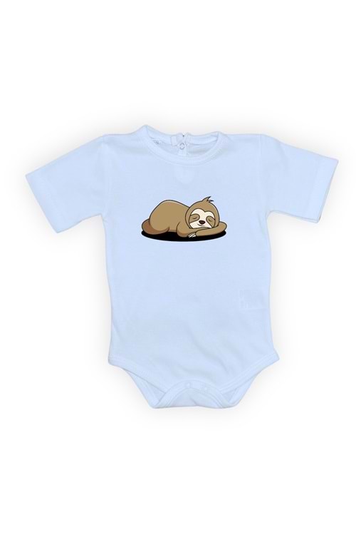 Tembel Baskılı Bebek Body Zıbın Çıtçıtlı Badi