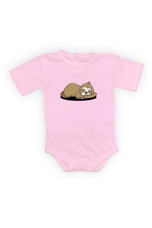 Tembel Baskılı Bebek Body Zıbın Çıtçıtlı Badi