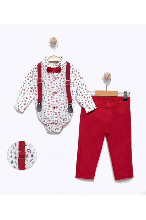 Yılbaşı Temalı Noel Erkek Çocuk Takım MNK0656