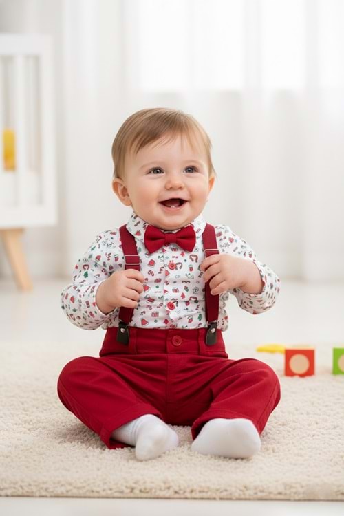 Yılbaşı Temalı Noel Erkek Çocuk Takım MNK0656