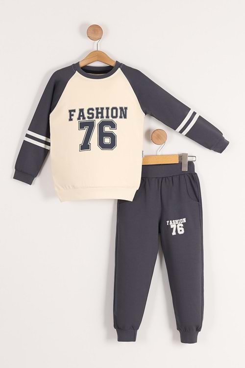 Fashion 76 Baskılı Erkek Çocuk Eşofman MNK3104