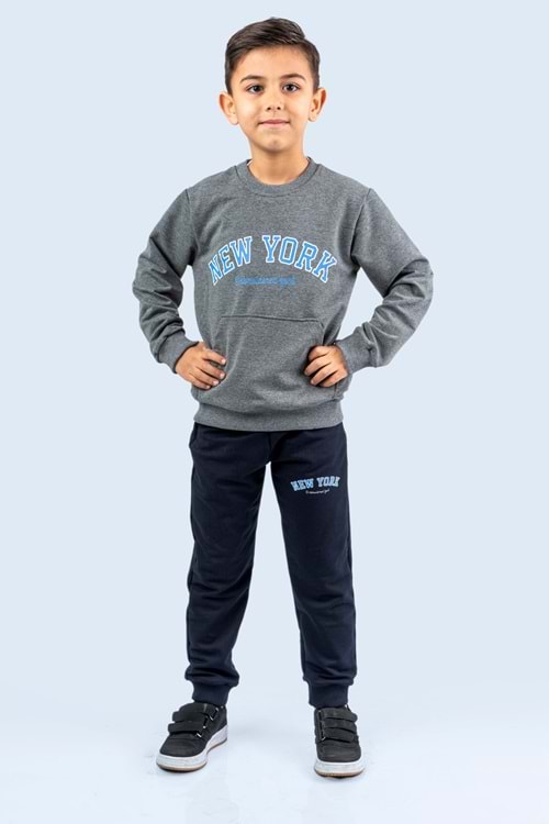 Newyork Baskılı Eşofman Takım MNKDM1001-NY
