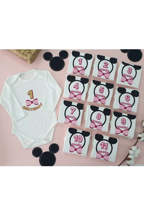 Kız Bebek Pembe Fiyonklu Hatıra Badisi 0/12 Ay PNPN1360KIZ