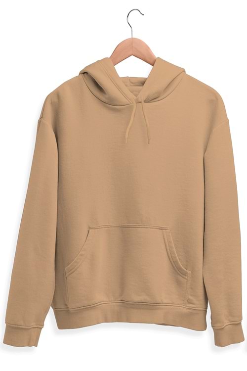 Erkek Sweatshirt Pamuklu Standart Fit Normal Kesim İçi Polarlı 2 İplik Kapüşonlu