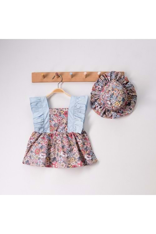 Kız Bebek Pamuklu Çıtır Bebek Elbise TF7313