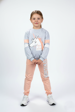 Kız Çocuk Boynuzlu At Eşofman Takımı