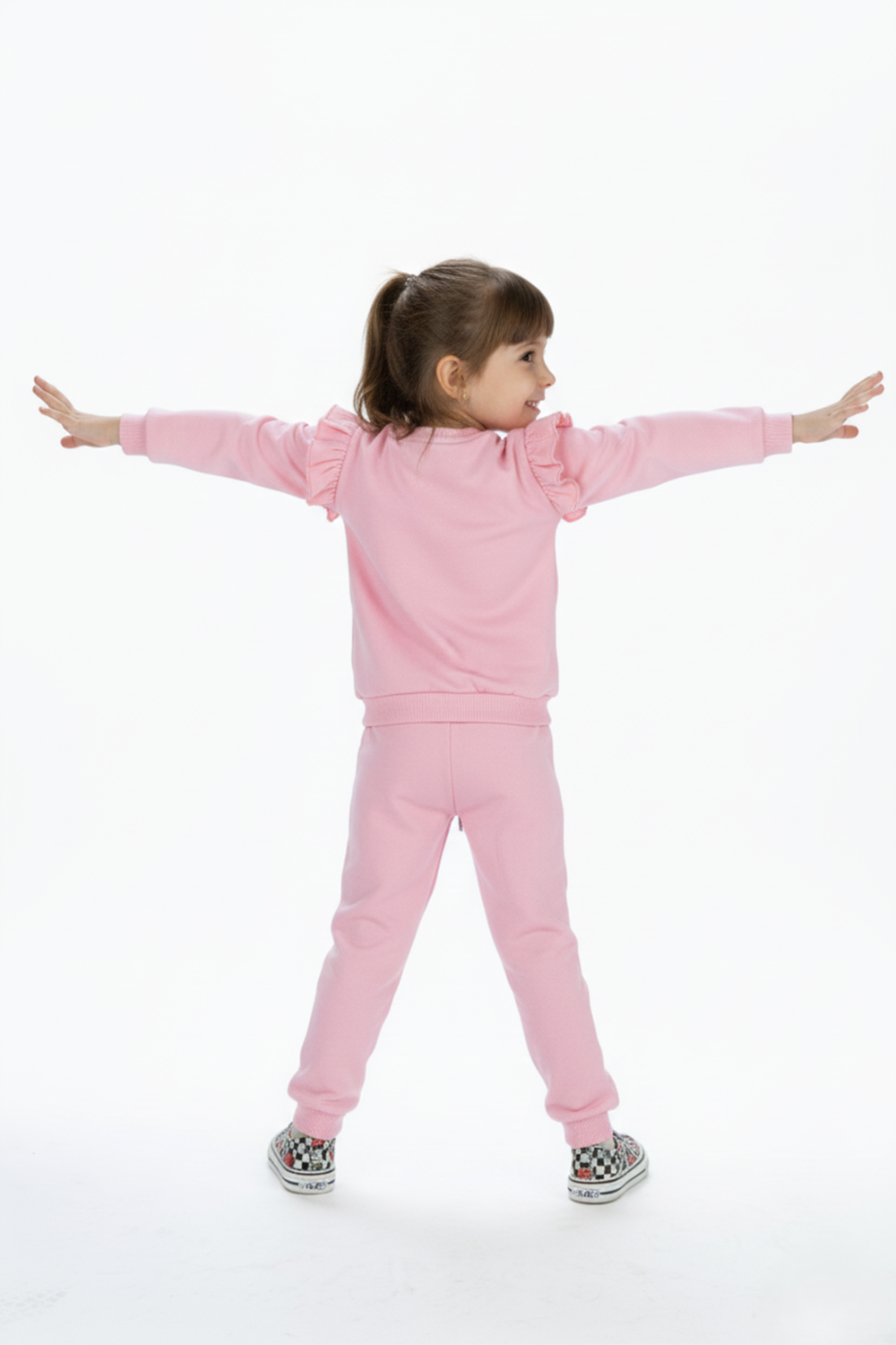 Kız Çocuk Boynuzlu At Eşofman Takımı