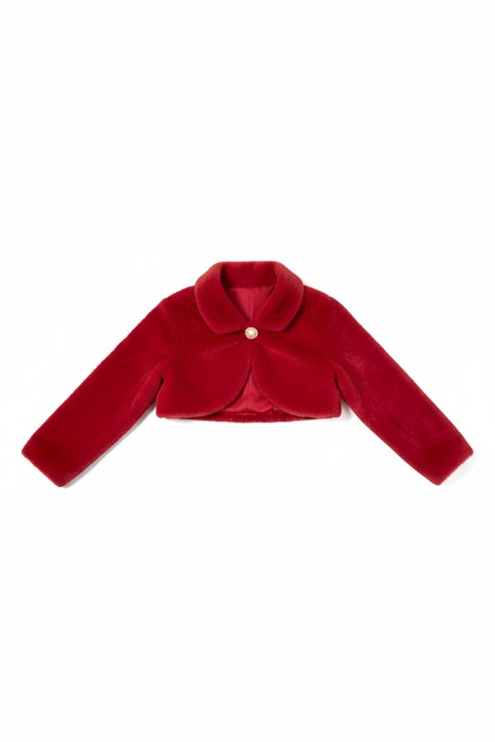 Pelüş Uzun Kol Kız Çocuk Bolerosu M00681