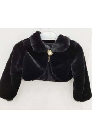 Pelüş Uzun Kol Kız Çocuk Bolerosu M00681