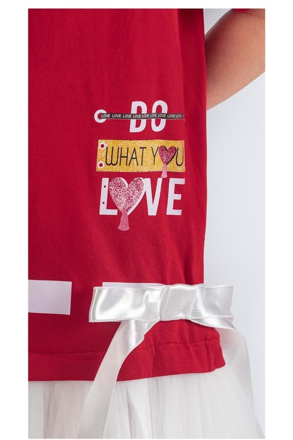 Tütü Etekli Yazlık Penye Kız Çocuk Spor Elbise M00703