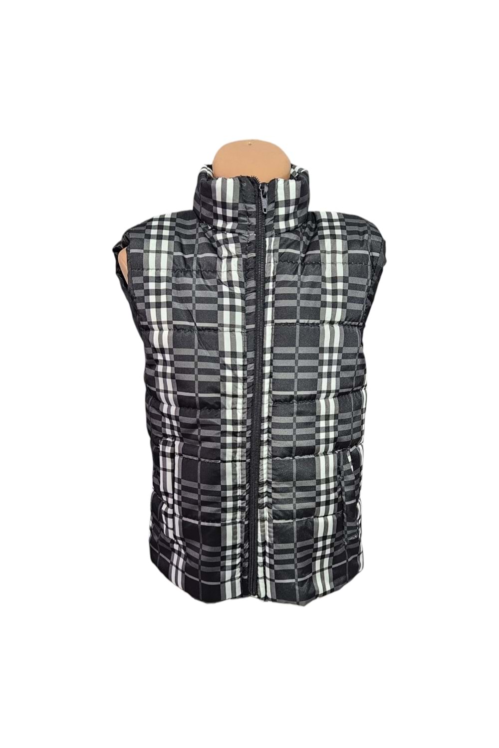 Erkek Çocuk Kapüşonsuz Cepli Trend Şişme Yelek M00708