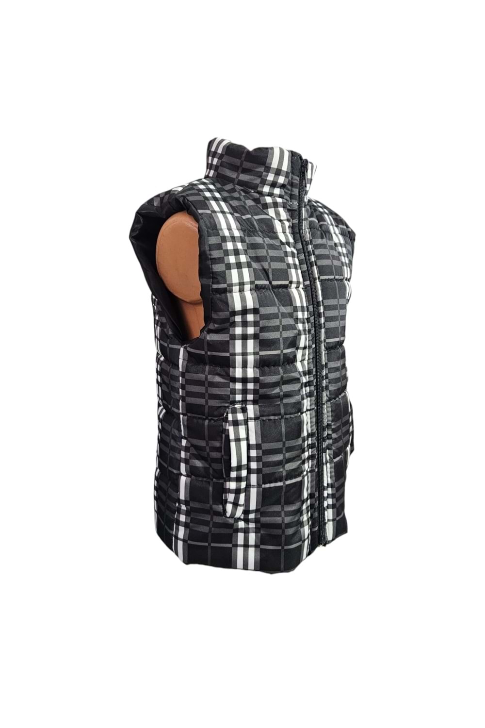 Erkek Çocuk Kapüşonsuz Cepli Trend Şişme Yelek M00708