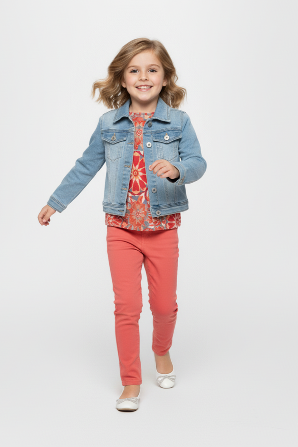 Kız Çocuk Pantolon, Gömlek , Ceketli Takım M00720