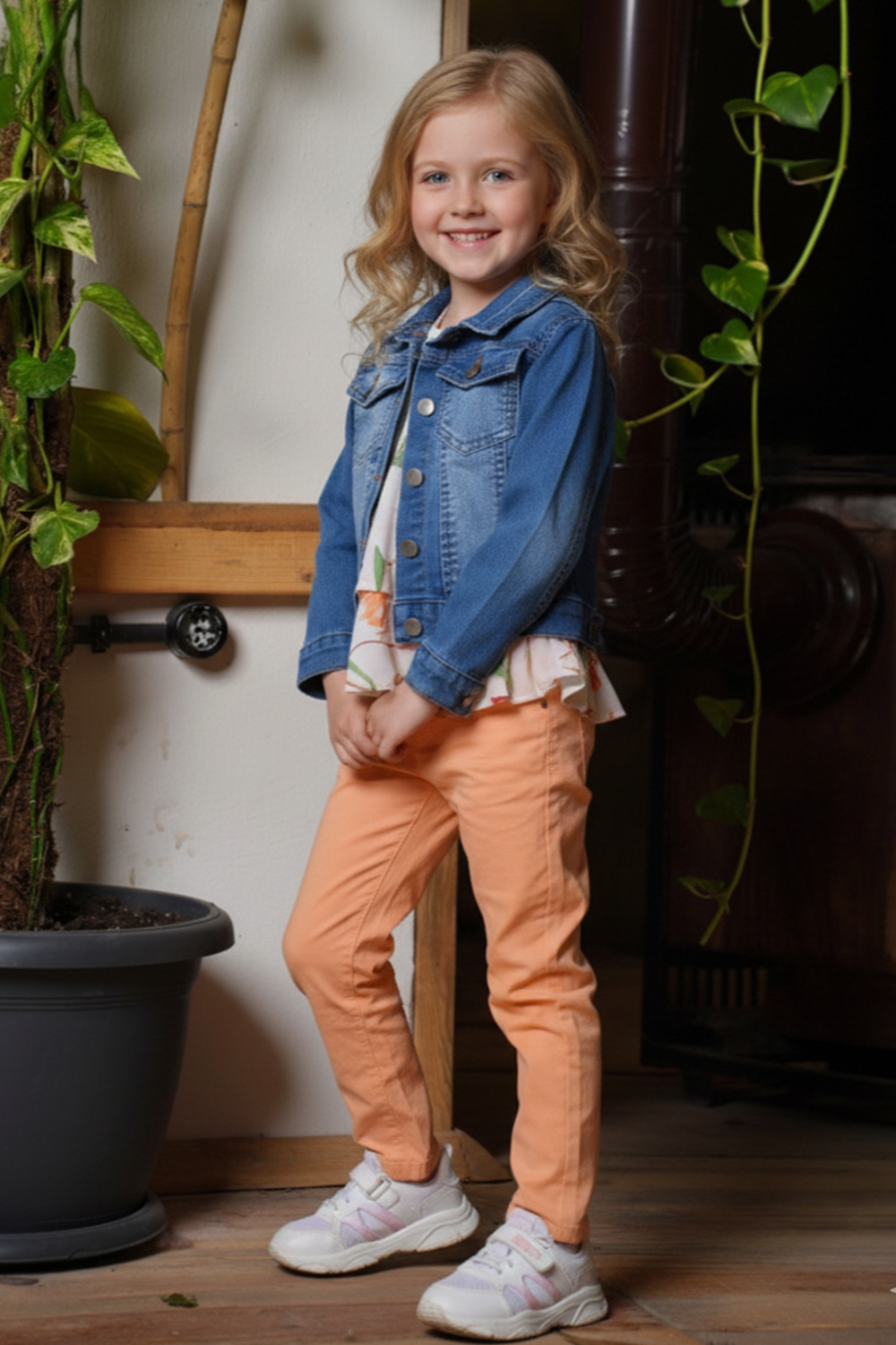 Kız Çocuk Pantolon, Gömlek , Ceketli Takım M00720