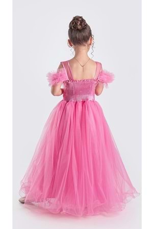 Uzun Etek Kız Çocuk Robası Şifon Abiye M00723