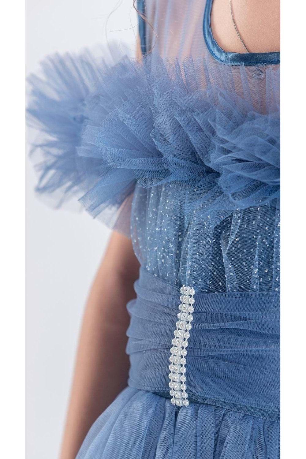 Uzun Etek Kız Çocuk Robası Şifon Abiye M00723