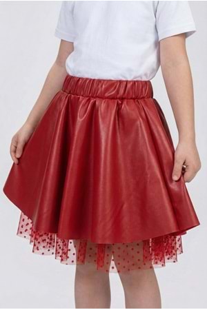 Deri Kız Çocuk Etek M00725